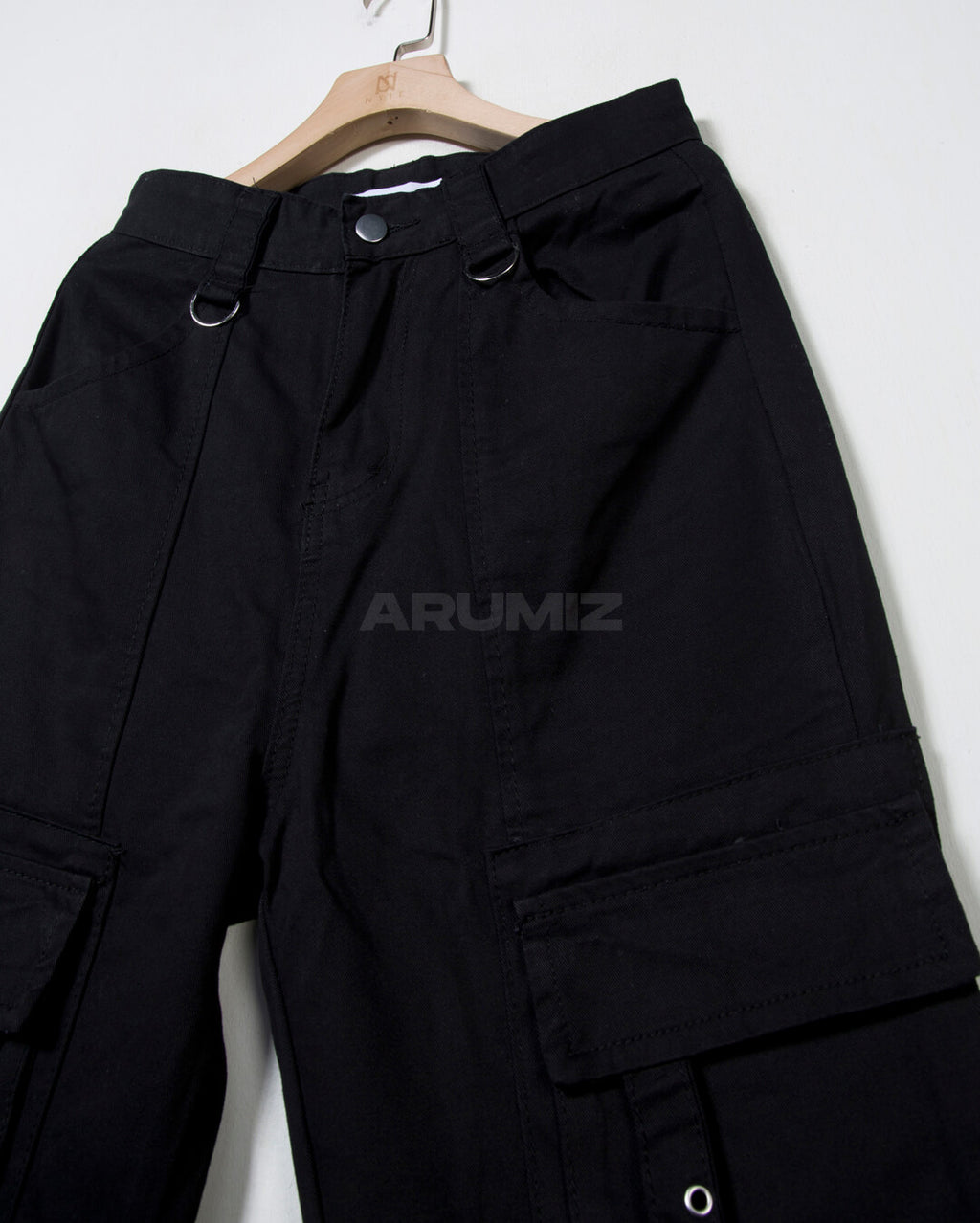 Techwear Strap Multi-Pocket Bootcut Cargo Pants