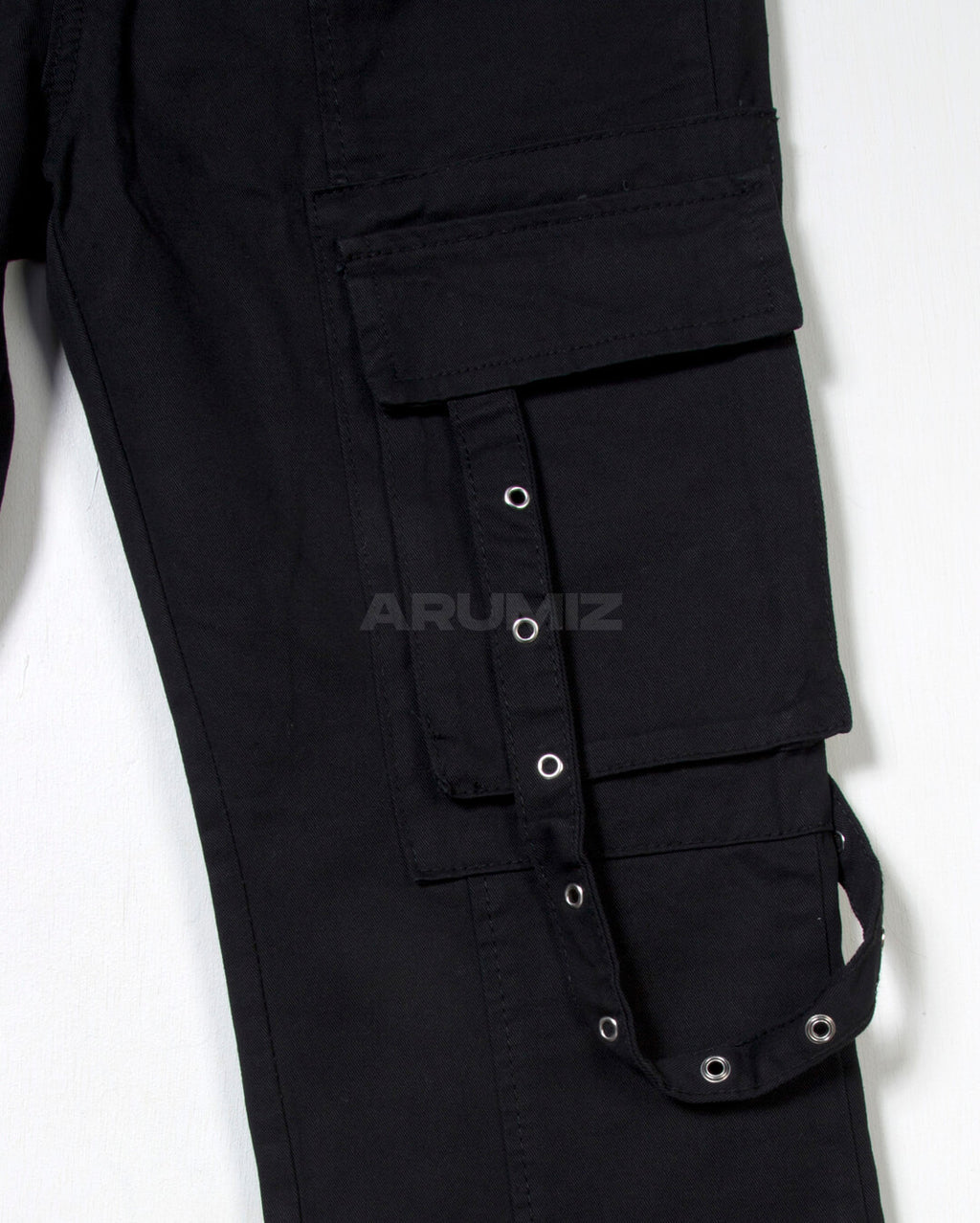 Techwear Strap Multi-Pocket Bootcut Cargo Pants