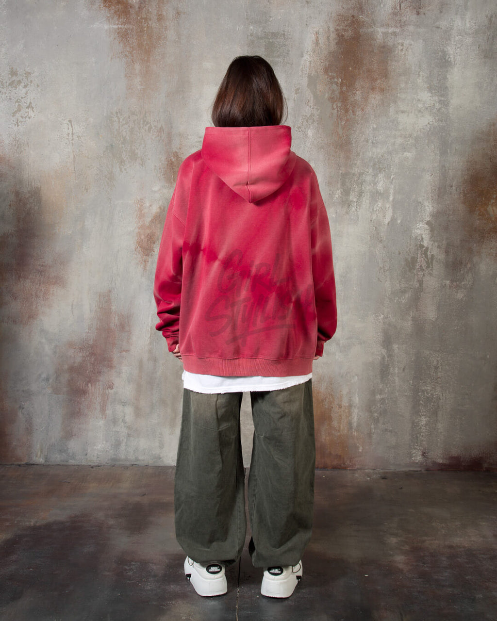 Vintage Washed Wide Cotton Zip Cargo Pants