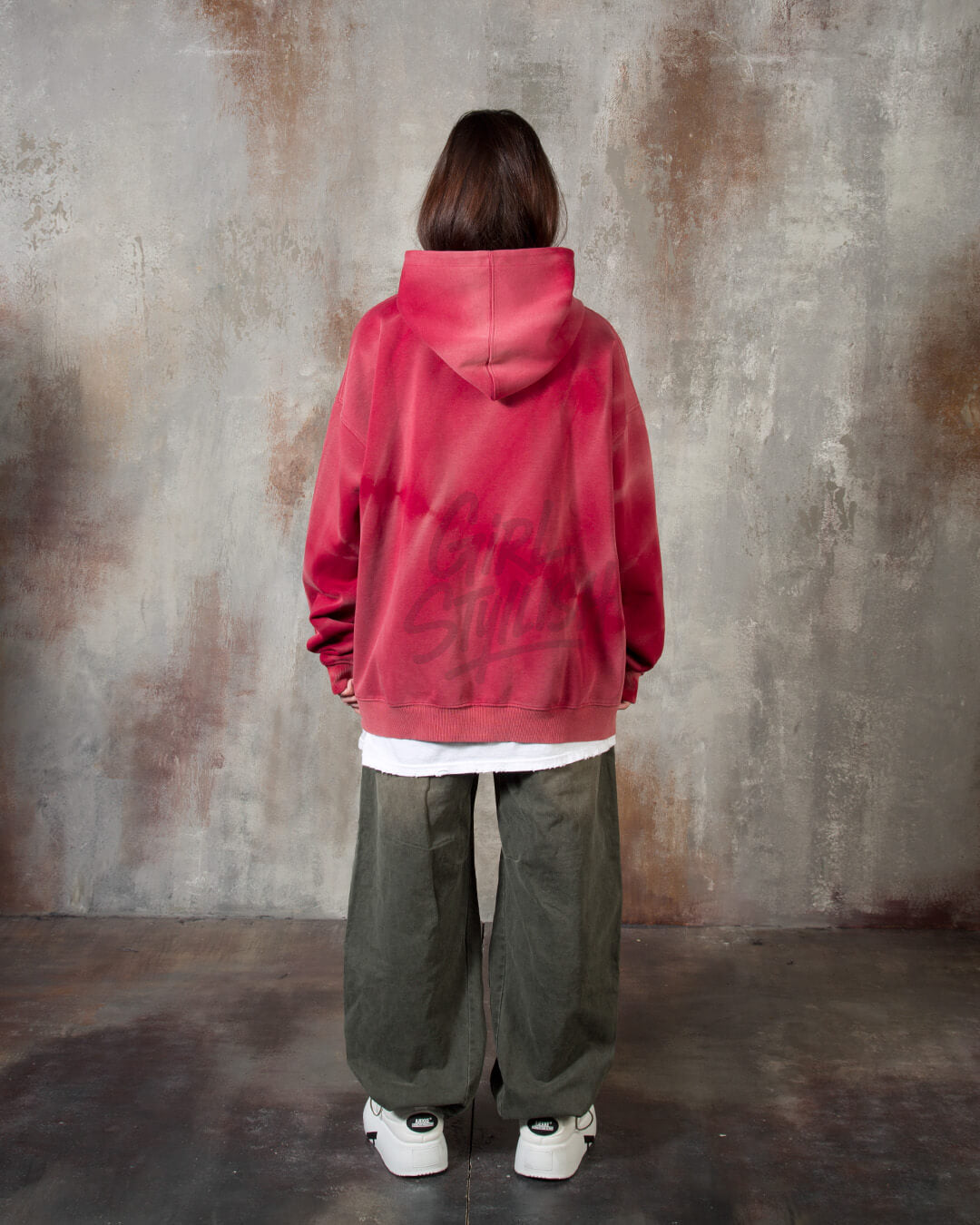 Vintage Washed Wide Cotton Zip Cargo Pants