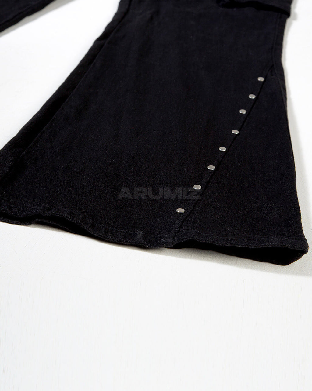 Eyelet Belt Flared Bootcut Cargo Pants