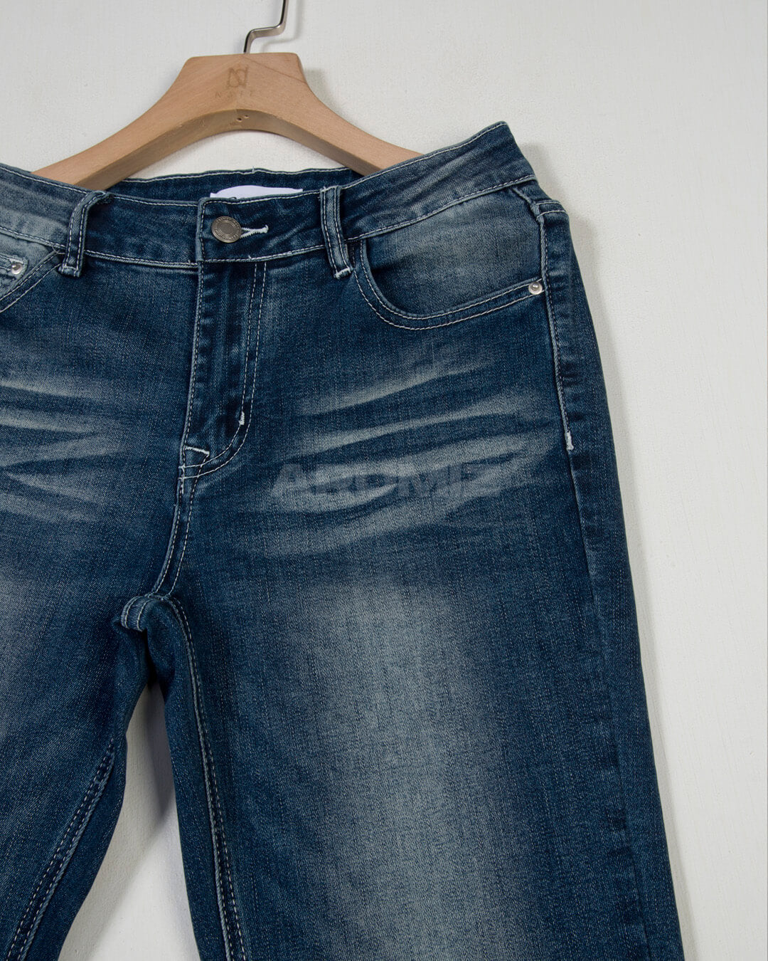 Vintage Cat Whisker Washed Flared Bootcut Jeans
