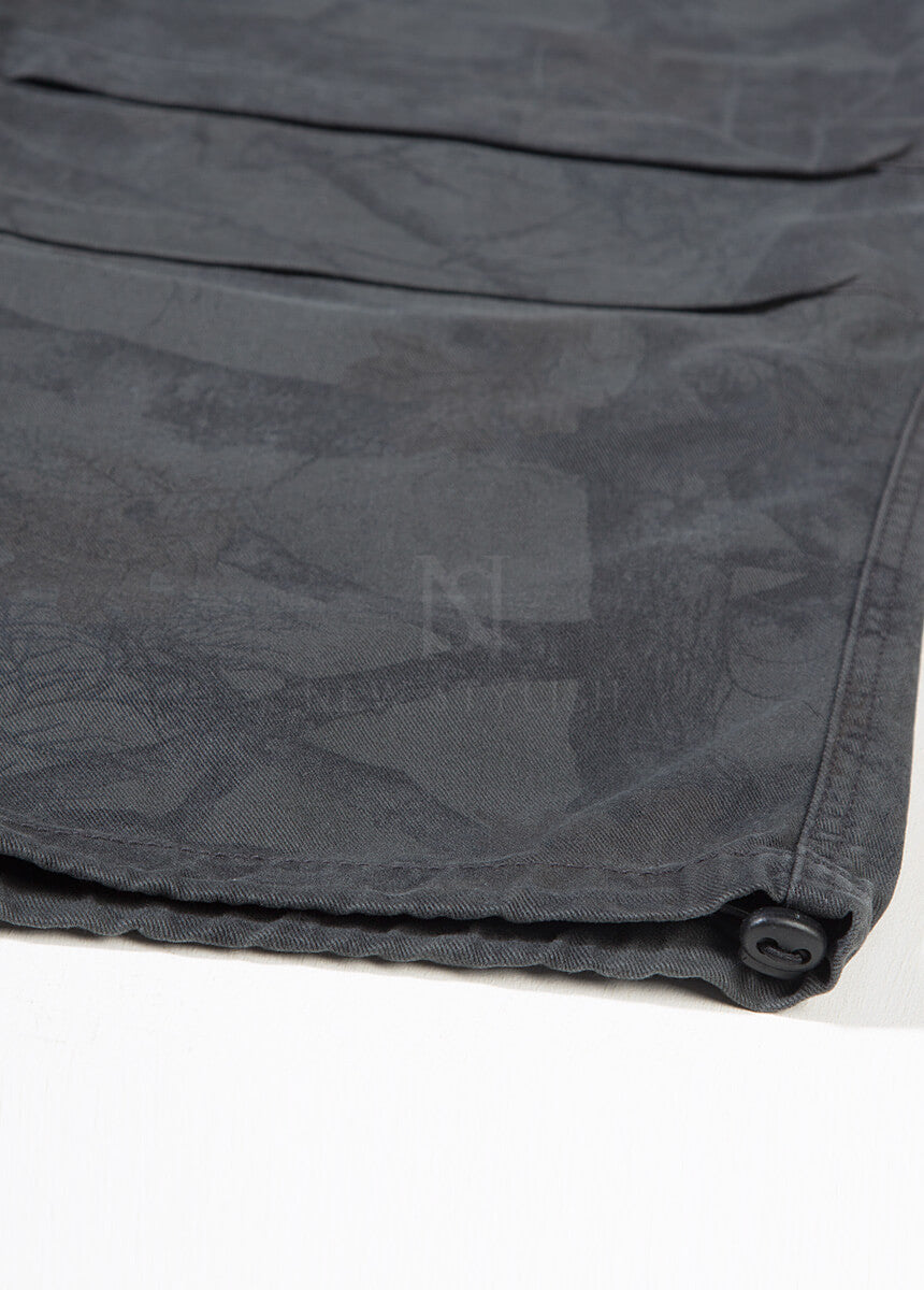Vintage Tree Camo Wide-Leg Carpenter Cotton Pants