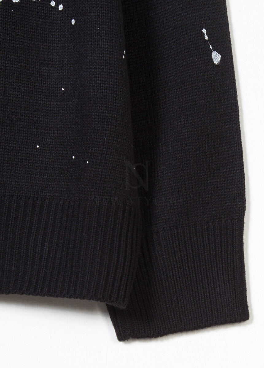 Paint Splatter Graffiti Loose-Fit Sweater