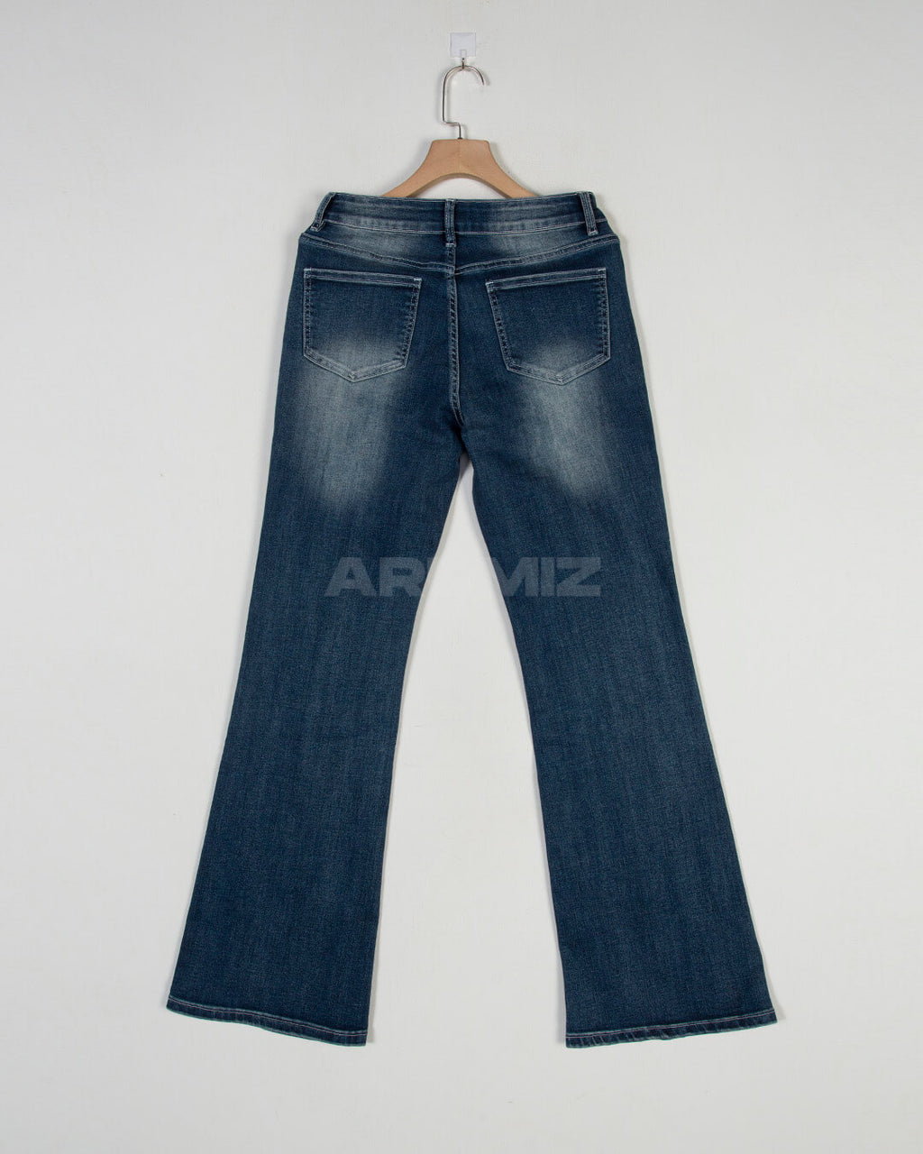 Vintage Cat Whisker Washed Flared Bootcut Jeans
