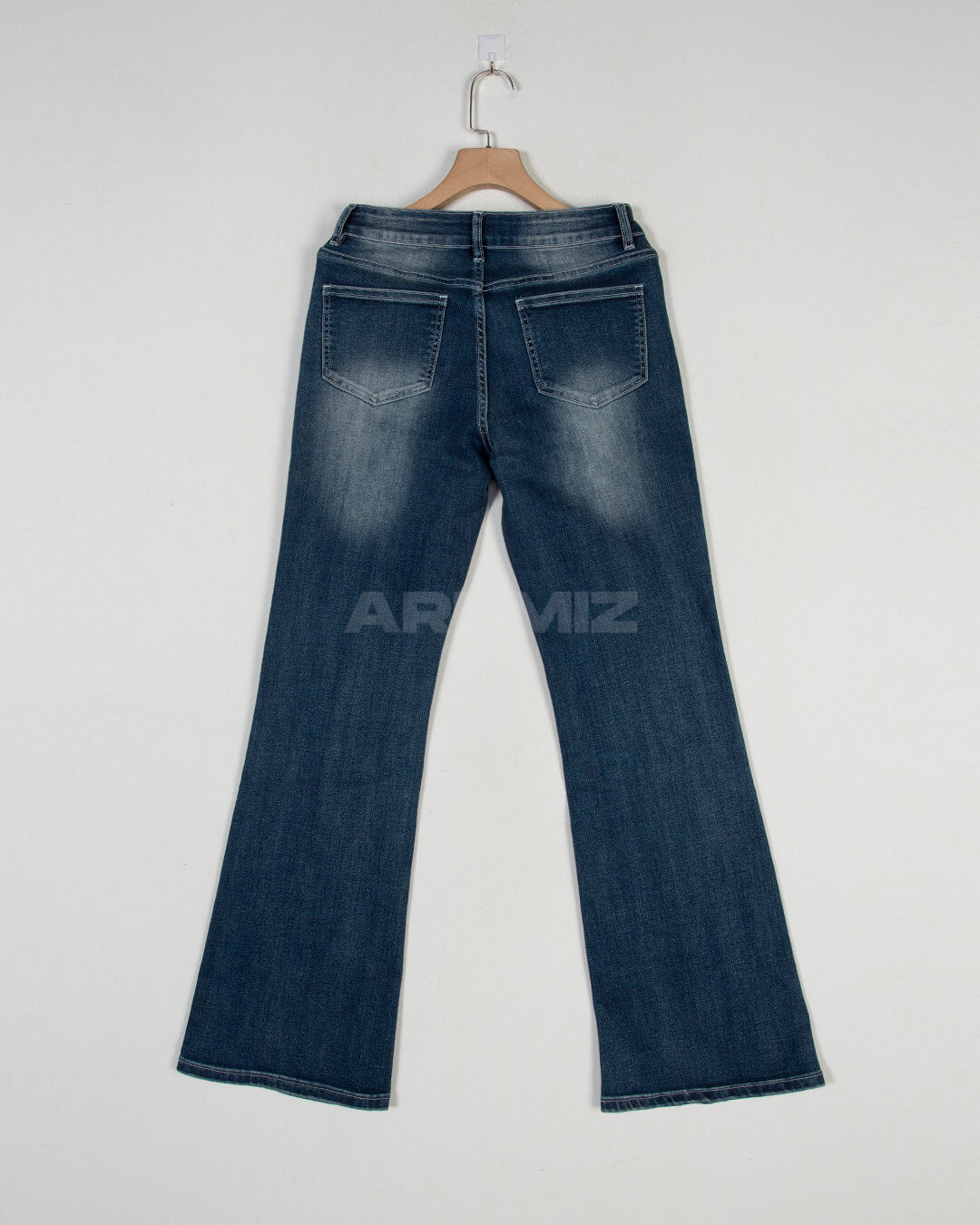 Vintage Cat Whisker Washed Flared Bootcut Jeans