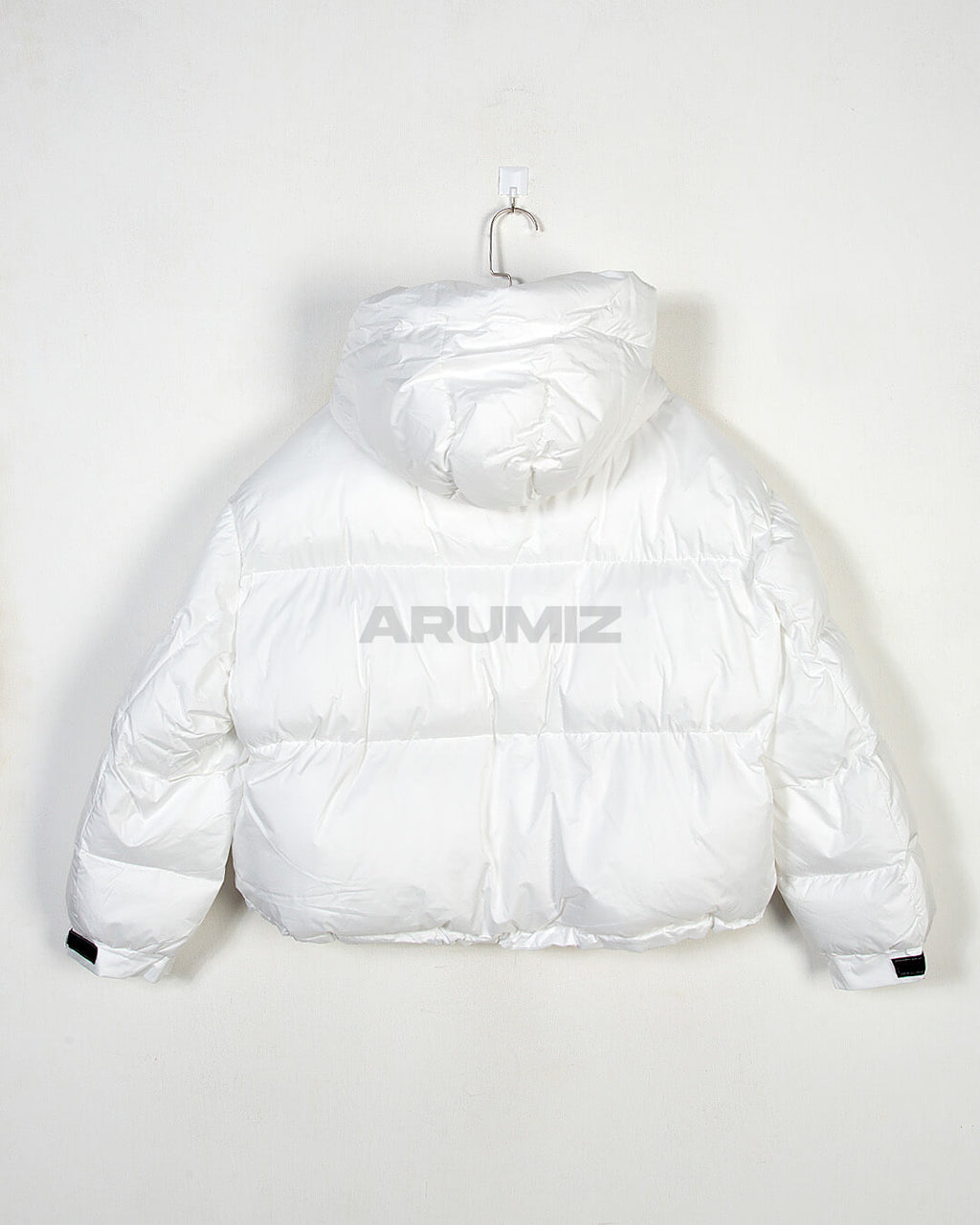 Volume Hooded Cropped Puffer Jacket