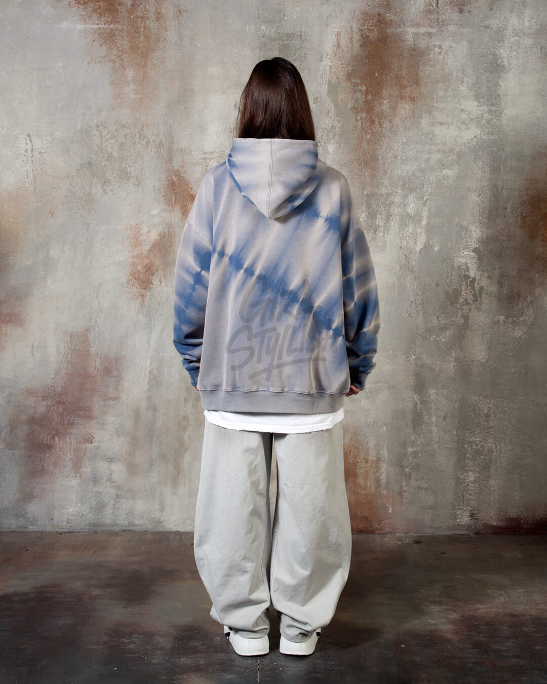 Vintage Washed Wide Cotton Zip Cargo Pants