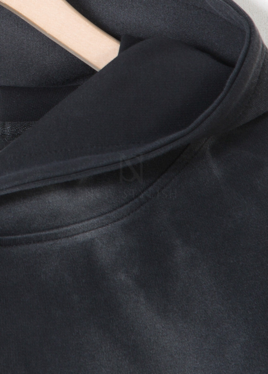 Ticket Graphic Pigment-Washed Oversized Hoodie
