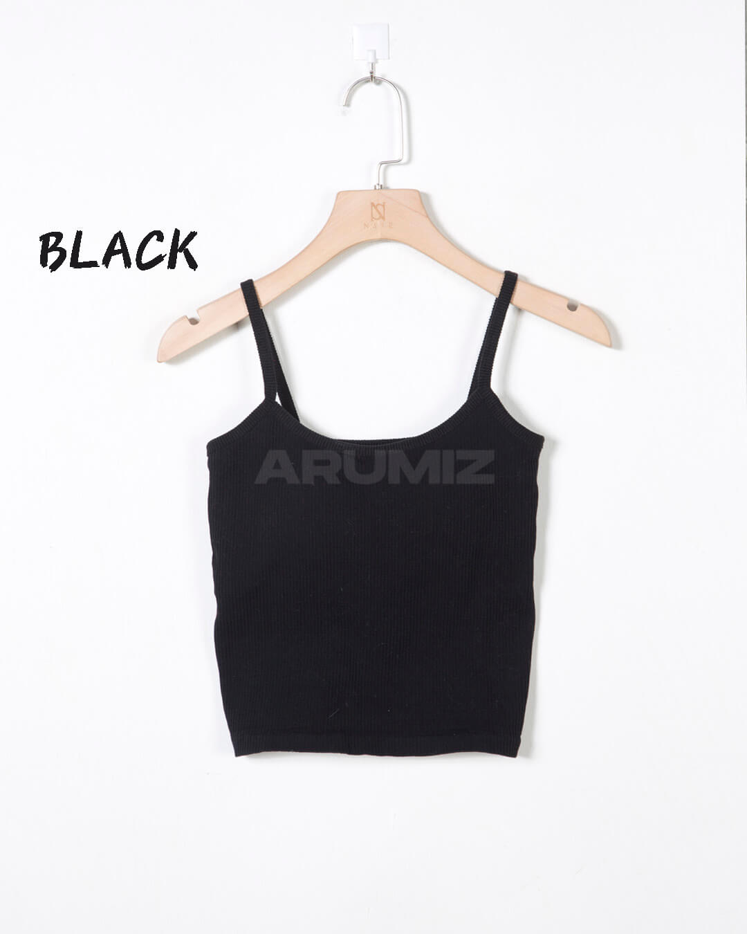 Ribbed Slim Fit Cropped Bra Top Camisole