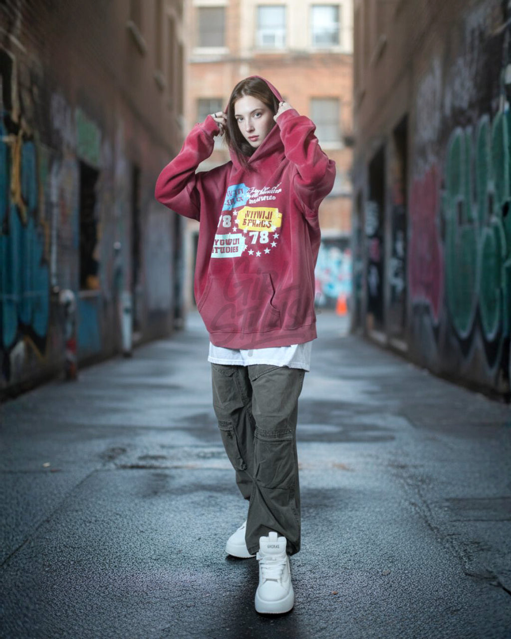 Vintage Washed Wide Cotton Zip Cargo Pants - Street Utility Style