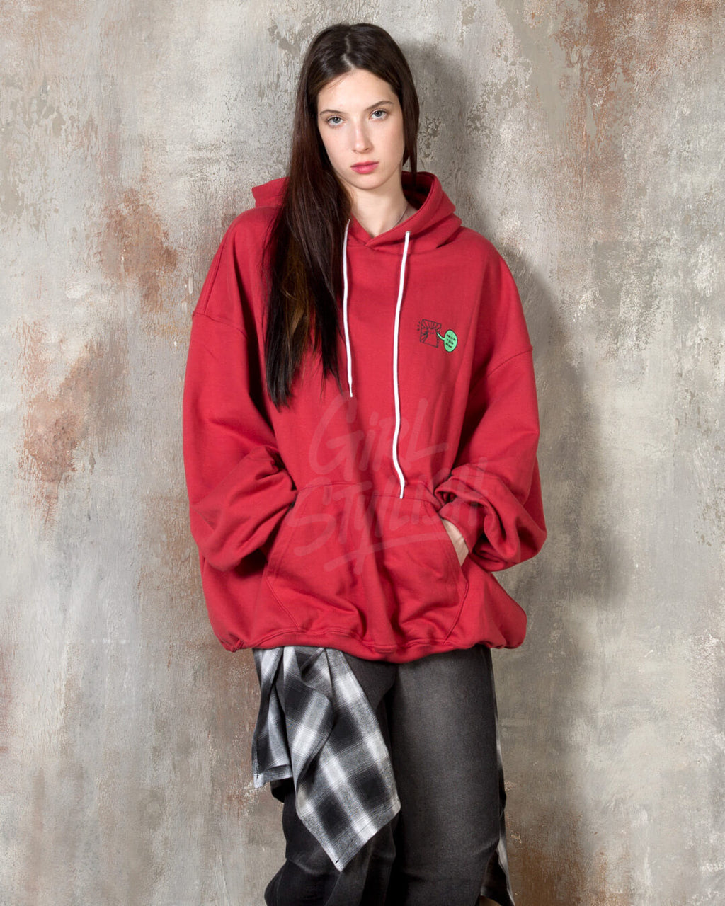 Vintage Cartoon Graphic Oversized Back-Print Hoodie - Streetwear Style