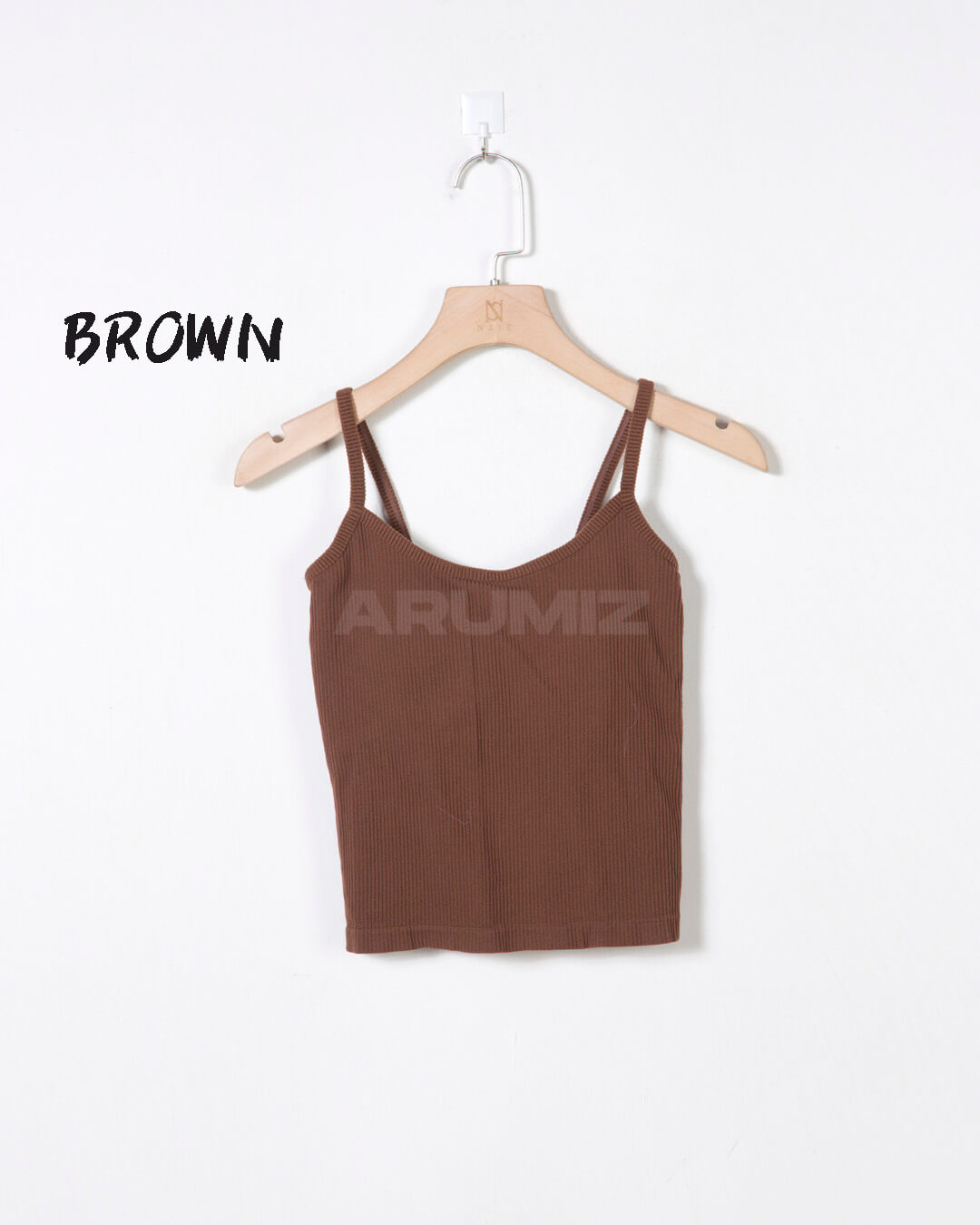 Ribbed Slim Fit Cropped Bra Top Camisole