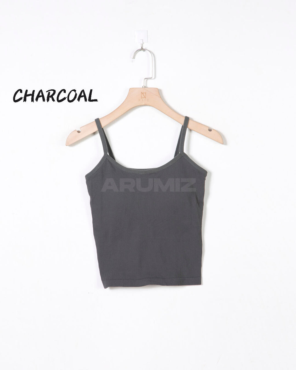 Ribbed Slim Fit Cropped Bra Top Camisole