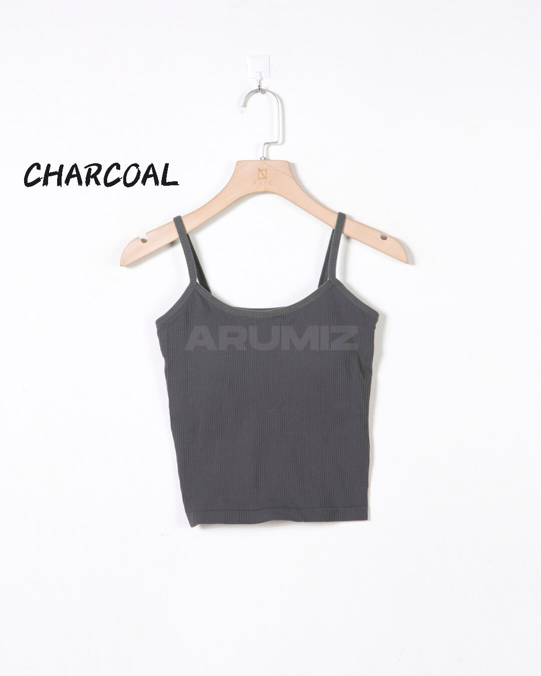 Ribbed Slim Fit Cropped Bra Top Camisole